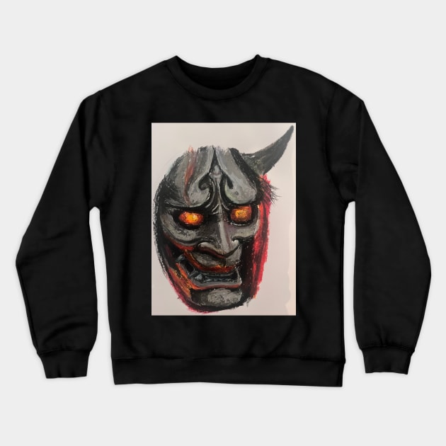 Oni Mask Crewneck Sweatshirt by rodrigom